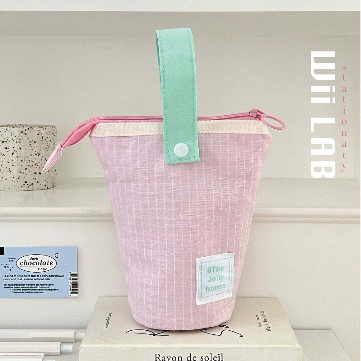 Stand-able Pastoral Canvas Pencil Case