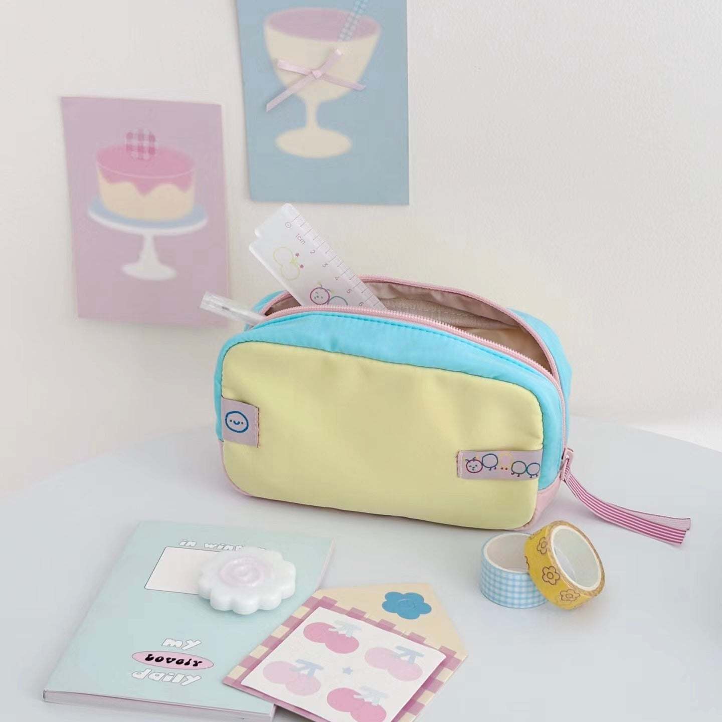 Original Illustration Waterproof Stationery Bag