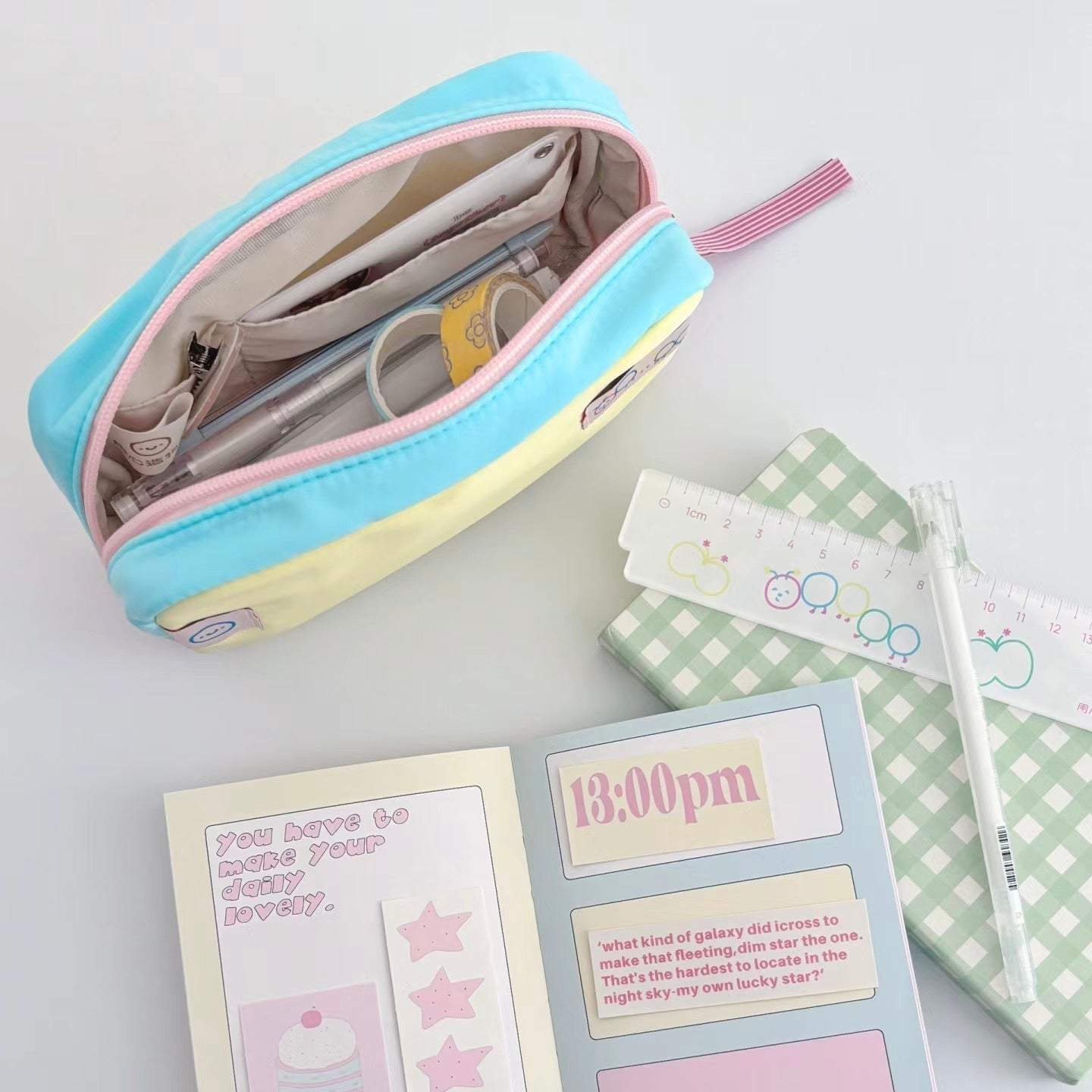 Original Illustration Waterproof Stationery Bag