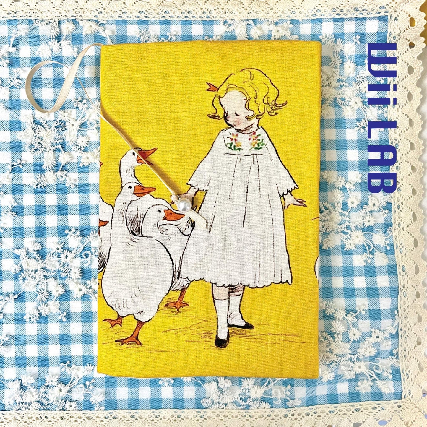 A5 handmade-fabric-journal-front-view