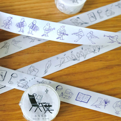 “𝓛𝓲𝓽𝓽𝓵𝓮 𝓑𝓲𝓻𝓭 𝓑𝓪𝓷𝓭” 20mm Washi Tape