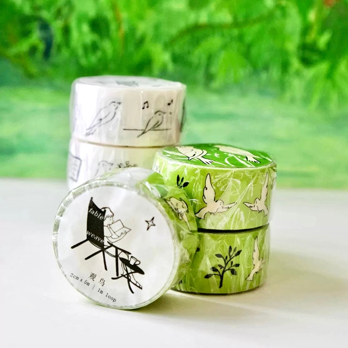 “𝓑𝓲𝓻𝓭𝔀𝓪𝓽𝓬𝓱𝓲𝓷𝓰” 20mm Washi Tape