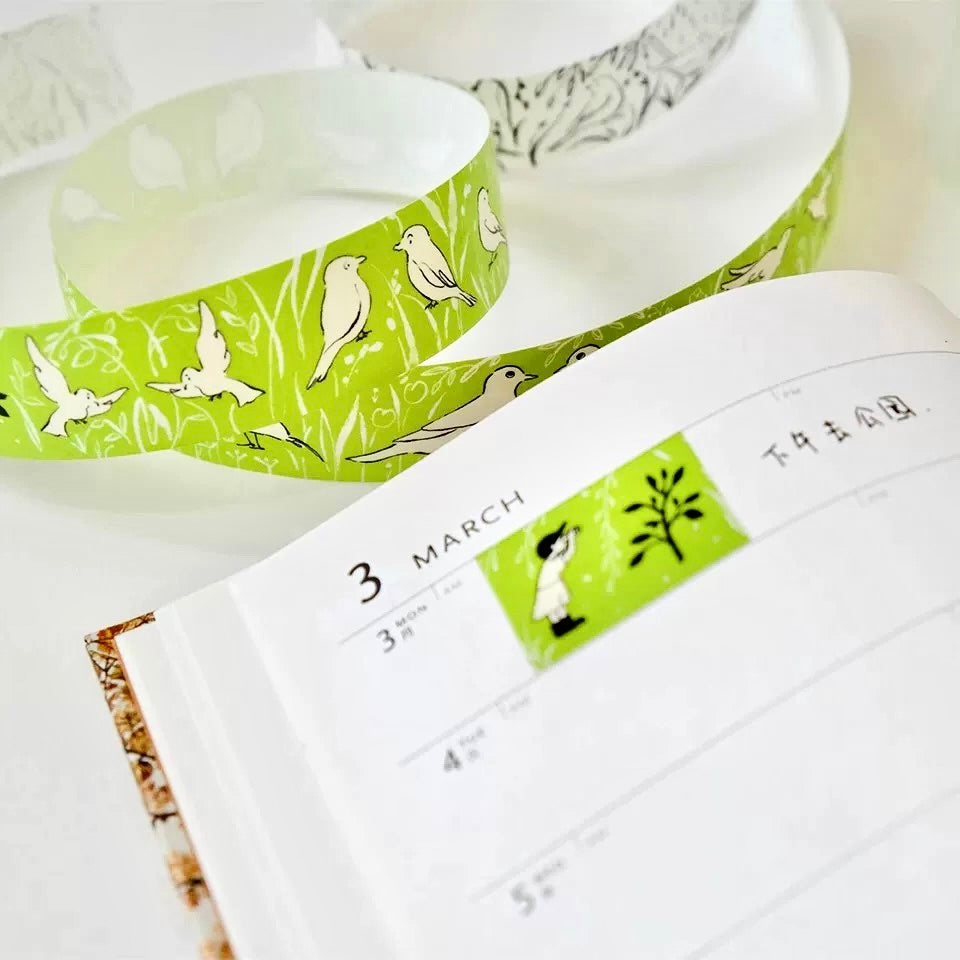 “𝓑𝓲𝓻𝓭𝔀𝓪𝓽𝓬𝓱𝓲𝓷𝓰” 20mm Washi Tape