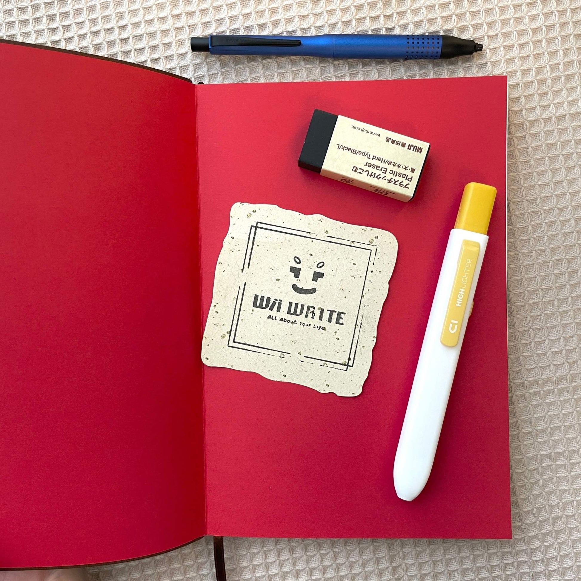 A5 Soft Leather Cover Journal-Free Your Mind Handmade Vintage Notebook