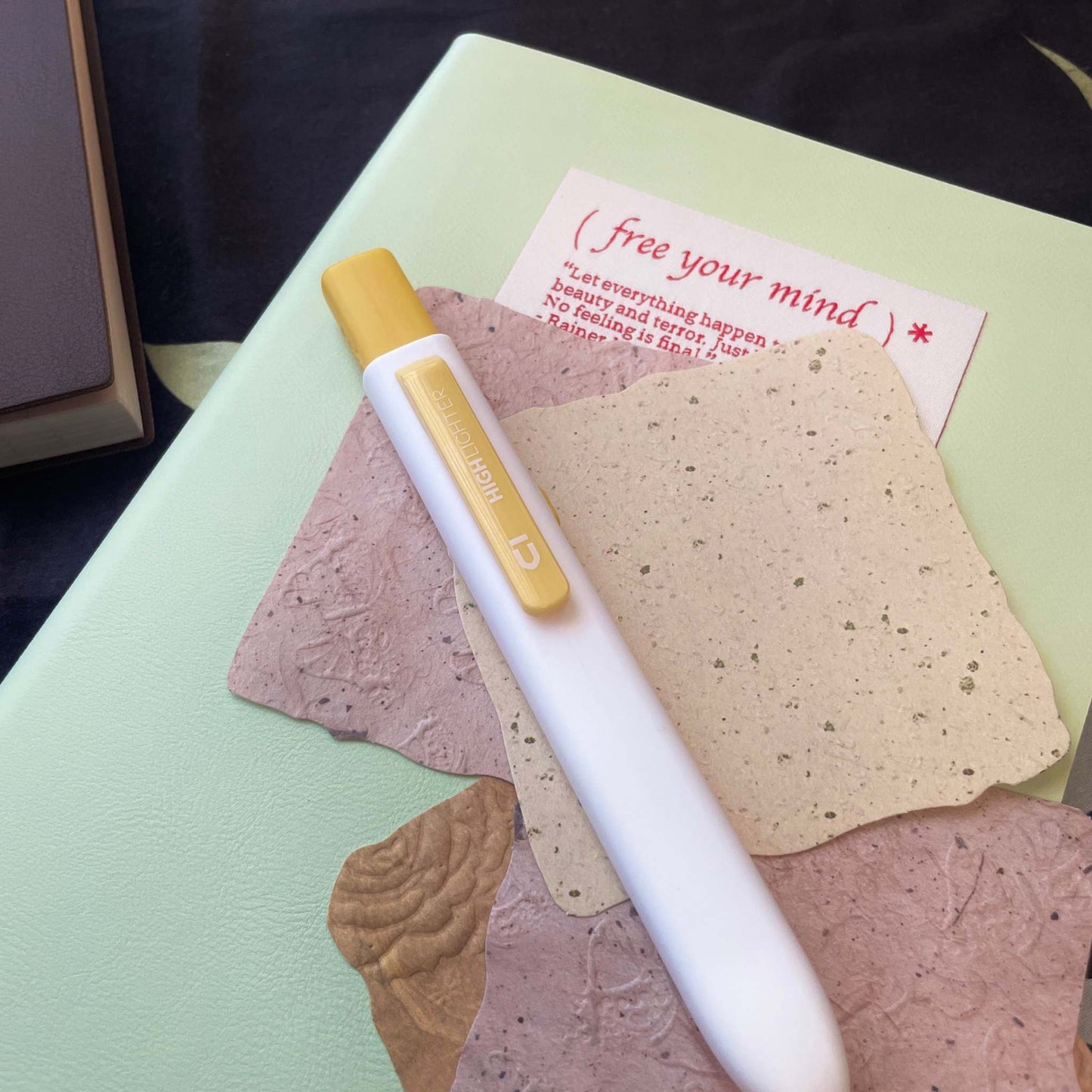 A5 Soft Leather Cover Journal-Free Your Mind Handmade Vintage Notebook